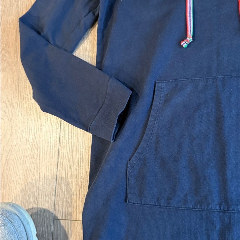 BODEN ORIEL HOODED SWEATSHIRT DRESS IN NAVY SIZE 4 - Picture 7 of 9
